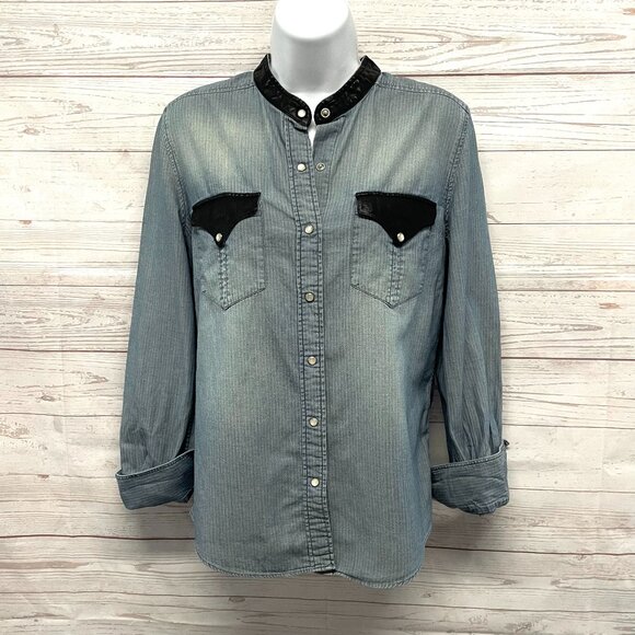 IRO Bromley Denim Shirt - Picture 1 of 7